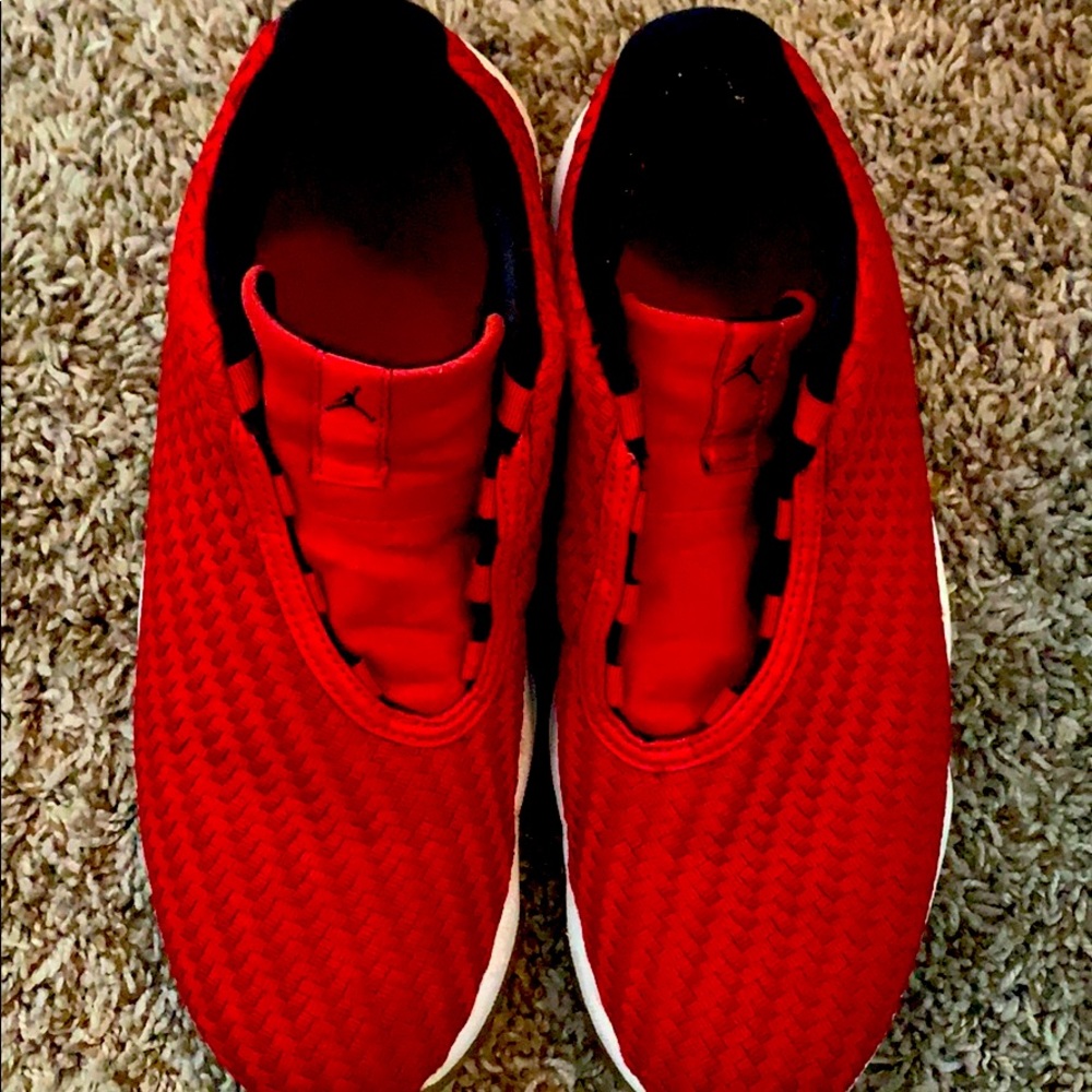 Red Jordan futures Like new